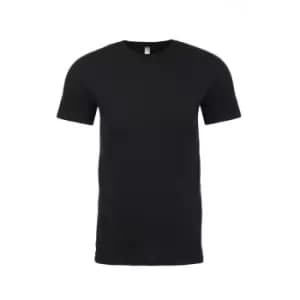 Next Level Adults Unisex Suede Feel Crew Neck T-Shirt (3XL) (Black)