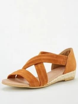 Office Hallie Wedge Sandals - Tan Gold