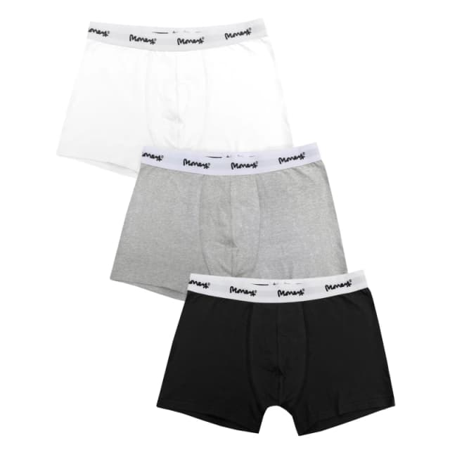 Money Classic Repeat 3Pk Trunks - Grey Grey S
