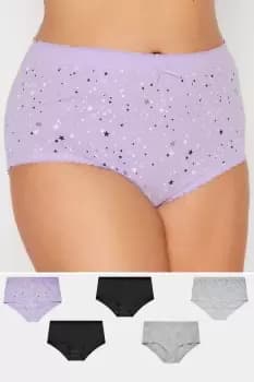 5 Pack Star Print Briefs