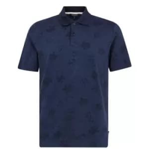Ted Baker Tyssen Floral Polo Shirt - Blue