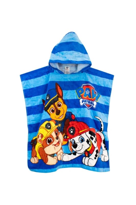 Paw Patrol Hooded Towel Poncho Blue