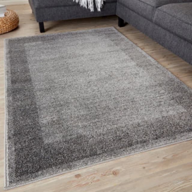 The Rugs Ephesus Collection Modern Rugs In Grey 7437G