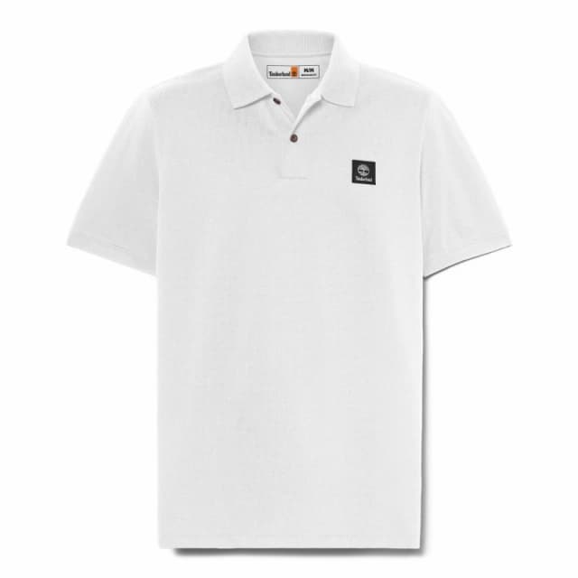 Timberland Mens White Short Sleeve Polo Shirt White male M