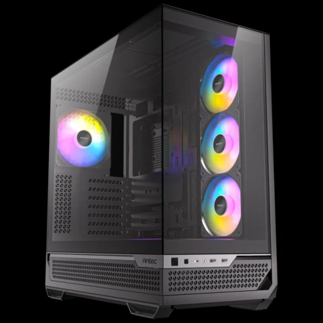 Antec Antec C7 ARGB Mid Tower Tempered Glass PC Gaming Case - Black 3x 120mm & 1x 140mm ARGB Fans USB 3.2 Gen2 EATX/ATX/mATX/mITX Support 0-76