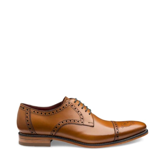 Loake Foley Derby Shoes - Brown Brown 6