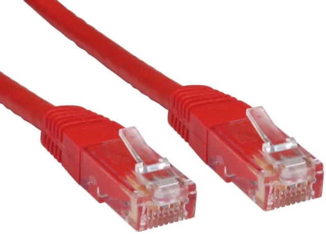 Cables Direct Cat6 U/UTP networking cable Red 3m U/UTP (UTP)