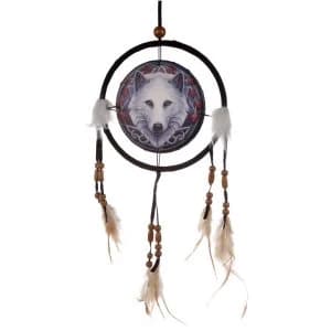 Lisa Parker Guardian of the Fall Wolf Dreamcatcher 60cm