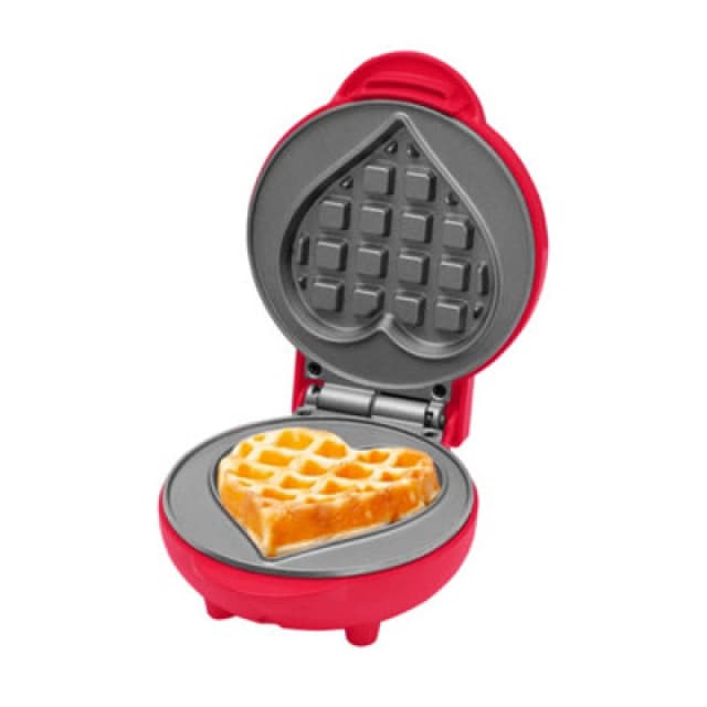Innoteck Kitchen Pro Heart-Shaped Waffle Maker - Red