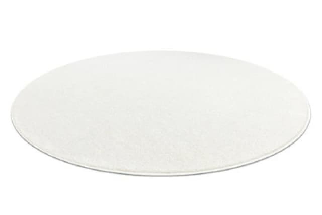 RugsX Eton Plus Circle Carpet Cream, One-Color, Uniform, Plain Circle 100 Cm