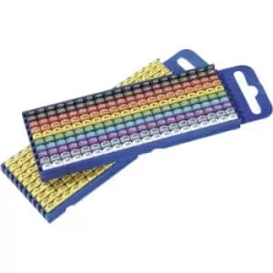 HellermannTyton WIC3-0-9-PA-YE-C1 Pre-printed cable marker Imprint 0 - 9 Outside diameter range 4.30 up to 5.30 mm 561-03101