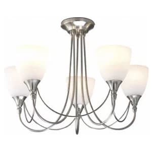 Village At Home Nottingham 5-Light Ceiling Light - Chrome