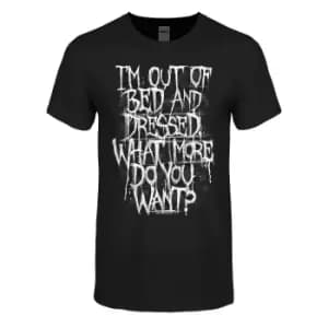 Grindstore Mens IA'm Out Of Bed And Dressed T-Shirt (L) (Black)