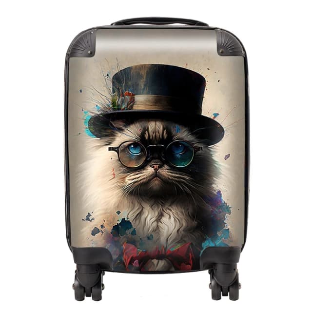 Warren Reed - Designer Ragdoll Cat Splashart Suitcase Size: Large Multicolor Unisex Large