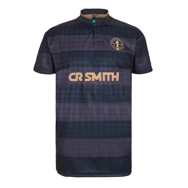 Team Mens Celtic Gold Licensed Retro Football Shirt Black/Gold male Small