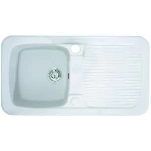 Wickes Farmhouse 1 Bowl Kitchen Ceramic White Sink