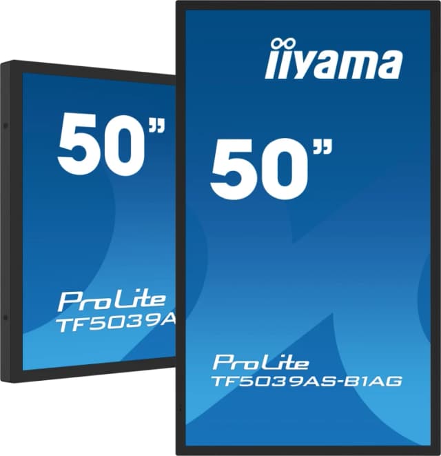 iiyama iiyama TF5039AS-B1AG computer monitor 125.7cm (49.5") 3840 x 2160 pixels 4K Ultra HD LED Touch Screen Black TF5039AS-B1AG