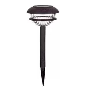 Duracell Solar LED Path Light Solar Cool White Black 4-Pack