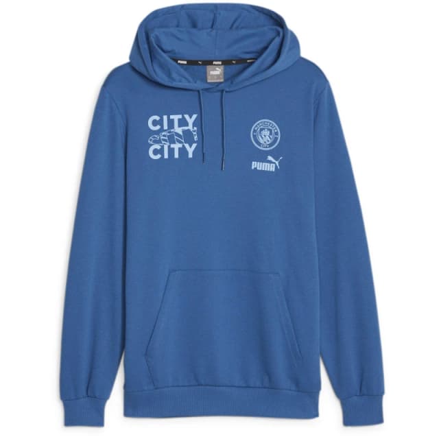 Puma Mcfc Ftblcore Graphic Hoody Mens Lake Blue male S