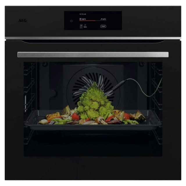 AEG 7000 MealAssist TE7PB731AT Built In Electric Single Oven with Pyrolytic Cleaning - Matt Black - A++ Rated