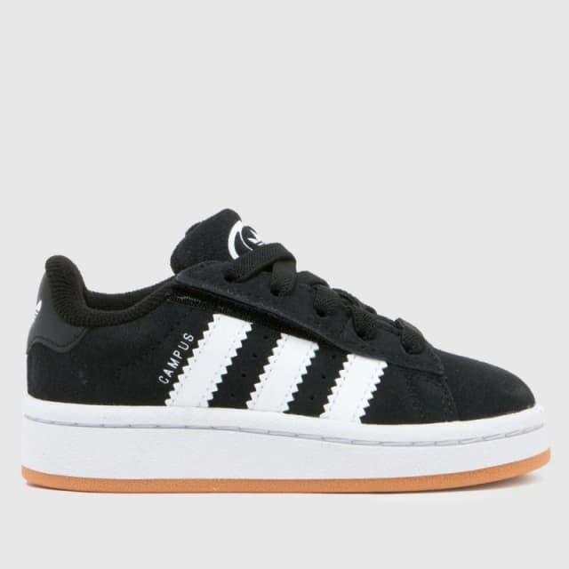Adidas Kids Campus Infant Trainers Black White, 9infant