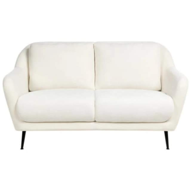 Beliani Sofa 2 Seater Eiby Chenille White