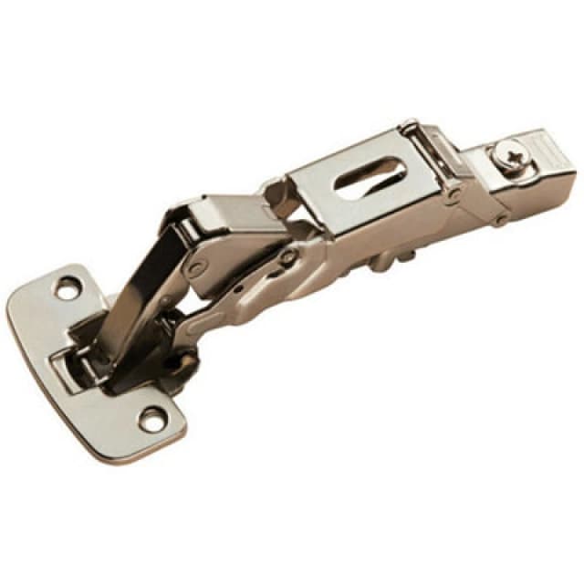 Loops Soft Close Cupboard Hinges 170 Degree Opening Angle Bright Nickel Plate Metallics