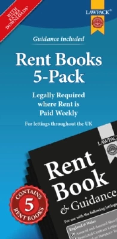 Rent Books 5-Pack : Legally Required where Rent is Paid Weekly Paperback / softback