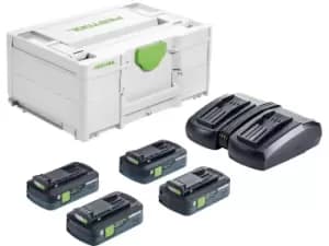 Festool SYS18V4x4,0/TCL6DUO 18V 4x4Ah HPC-ASI Energy Set