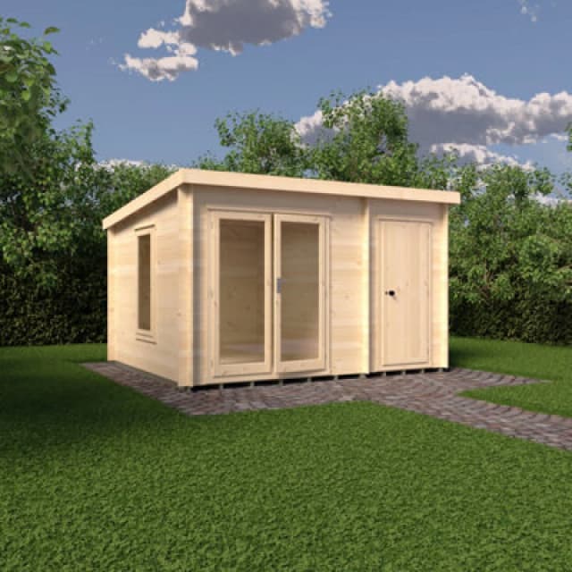 Shire Elm 10X12 19mm Summer House Log Cabin