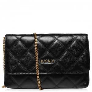 DKNY Sofie Clutch Crossbody Bag - BLK GLD BGD