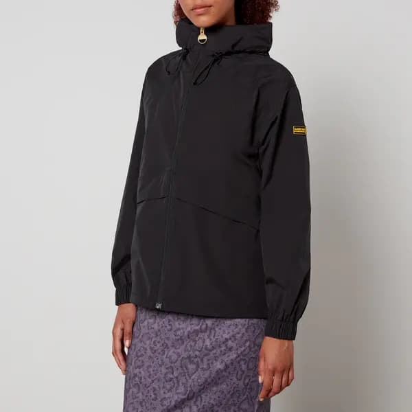 Barbour International Northolt Showerproof Shell Jacket - UK 12 Black Coats and Jackets female LSP0109BK11 UK 12