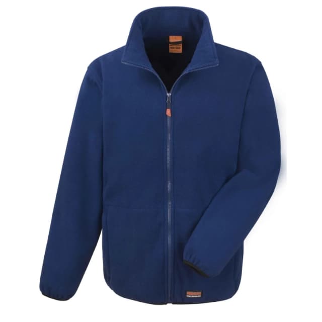 Result Result Men Work-Guard Heavy Duty Microfleece Work Jacket in Navy Size: 2X-large Navy XXL Male 5057080781683