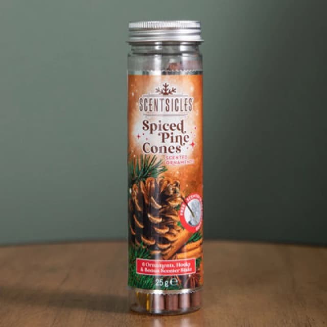 Samuel Alexander Spiced Pine Cones 6 Scentsicles Scented Hanging Ornaments Sticks