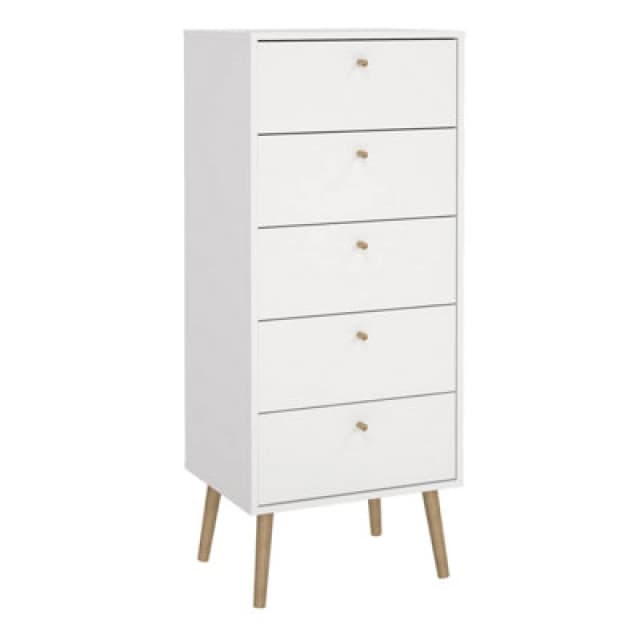 Furniture To Go Cumbria Narrow Chest With 5 Drawers