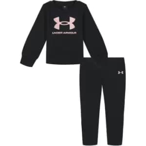 Under Armour Armour Big Logo Set Baby Girls - Black