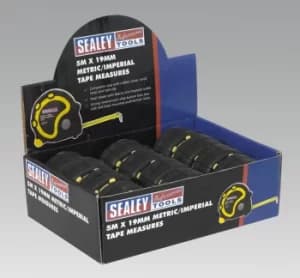 Sealey AK98912 Rubber Measuring Tape 5mtr(16ft) x 19mm Metric/Imperial Display