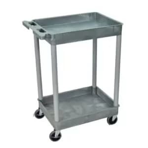 Slingsby Heavy Duty Three Tier Plastic Trolley - Black