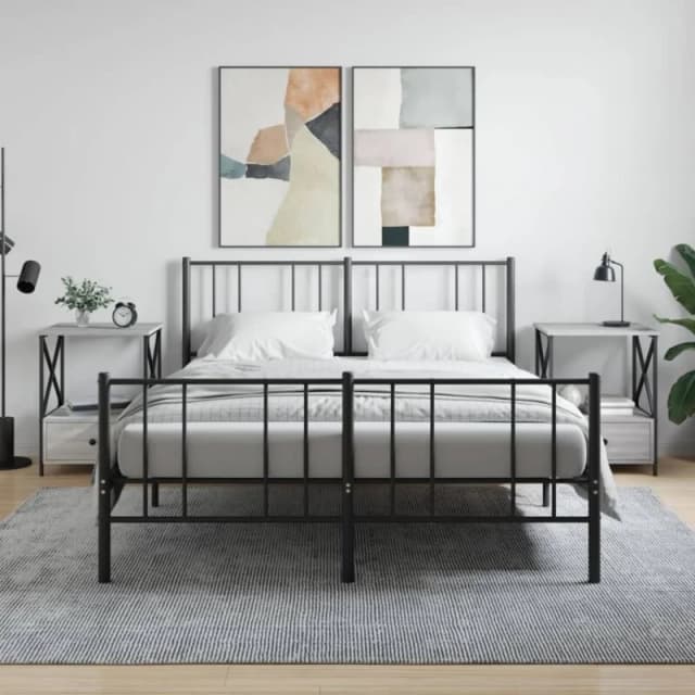 Vidaxl Bedside Tables 2 Pcs Grey Sonoma 50X41X65cm Engineered Wood, Grey 826090