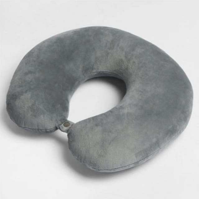 OHS OHS Neck Pillow Travel Support U Shape Soft Head Rest Cushion in Charcoal Charcoal One Size Unisex 5027434208531