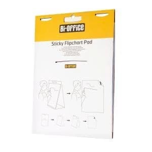 Desktop Flipchart Pad Perforated Self adhesive 20 Sheets A2 594x420mm