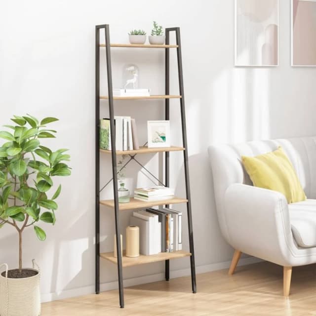 VIDAXL Vidaxl - 5-Tier Standing Shelf Light Brown and Black 56x35x174cm 8720286563212