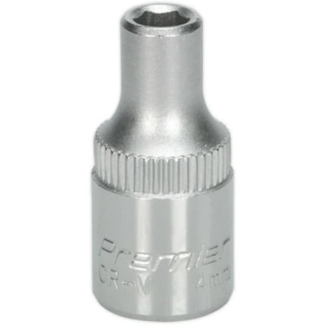 Loops 4mm Forged Steel Drive Socket - 1/4" Square Drive - Chrome Vanadium Socket Metallics