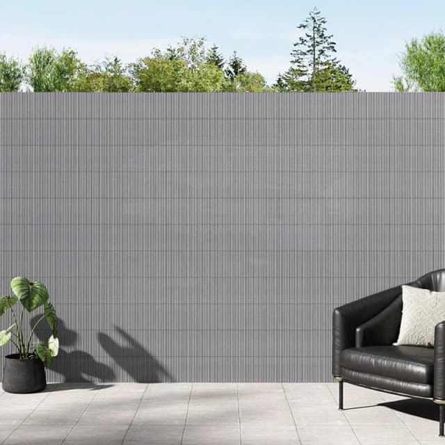 Breeins 5m x 1.5m Sun-blocked Privacy Fence Screen Panels Grey unisex One size