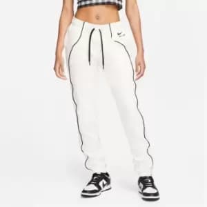 Nike Air Womens Mid-Rise Fleece Joggers - Cream