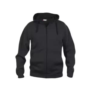 Clique Mens Basic Full Zip Hoodie (3XL) (Black)