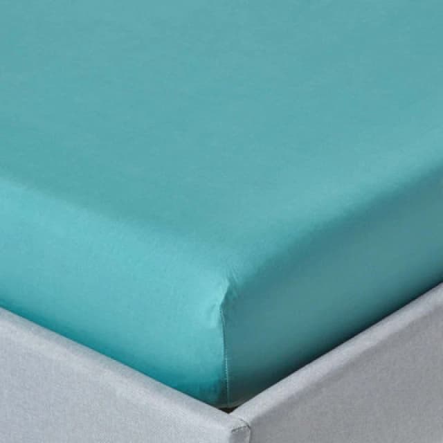 Homescapes Teal Egyptian Cotton Deep Fitted Sheet 200 Tc, King