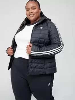adidas Originals Slim Jacket (Plus Size) - Black, Size 1X, Women