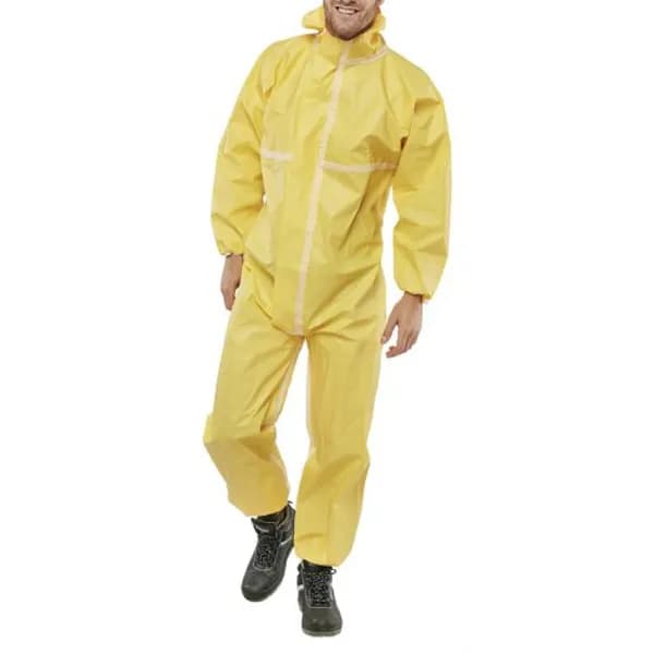 Beeswift Beeswift Disposable Coverall Microporous Type 35/6 Yellow 4XL COC40Y4XL
