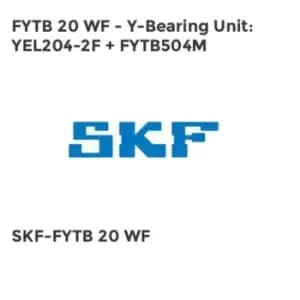 FYTB 20 WF - Y-Bearing Unit: YEL204-2F + FYTB504M